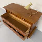 Ancienne commode vintage design français des années 50 pieds compas
