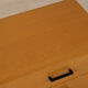 Pair of modernist oak bedside tables in the 60s