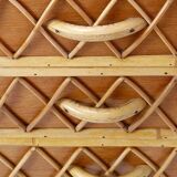 Vintage Bamboo Rattan Wicker Cane Chest Of 4 Drawers