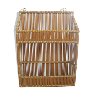 Bamboo wall shelf