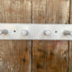 Patère Ancienne Porte Manteau Mural x4 Bois Blanc Vintage #E433