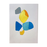 Geometric painting on paper