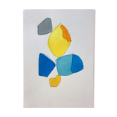 Geometric painting on paper
