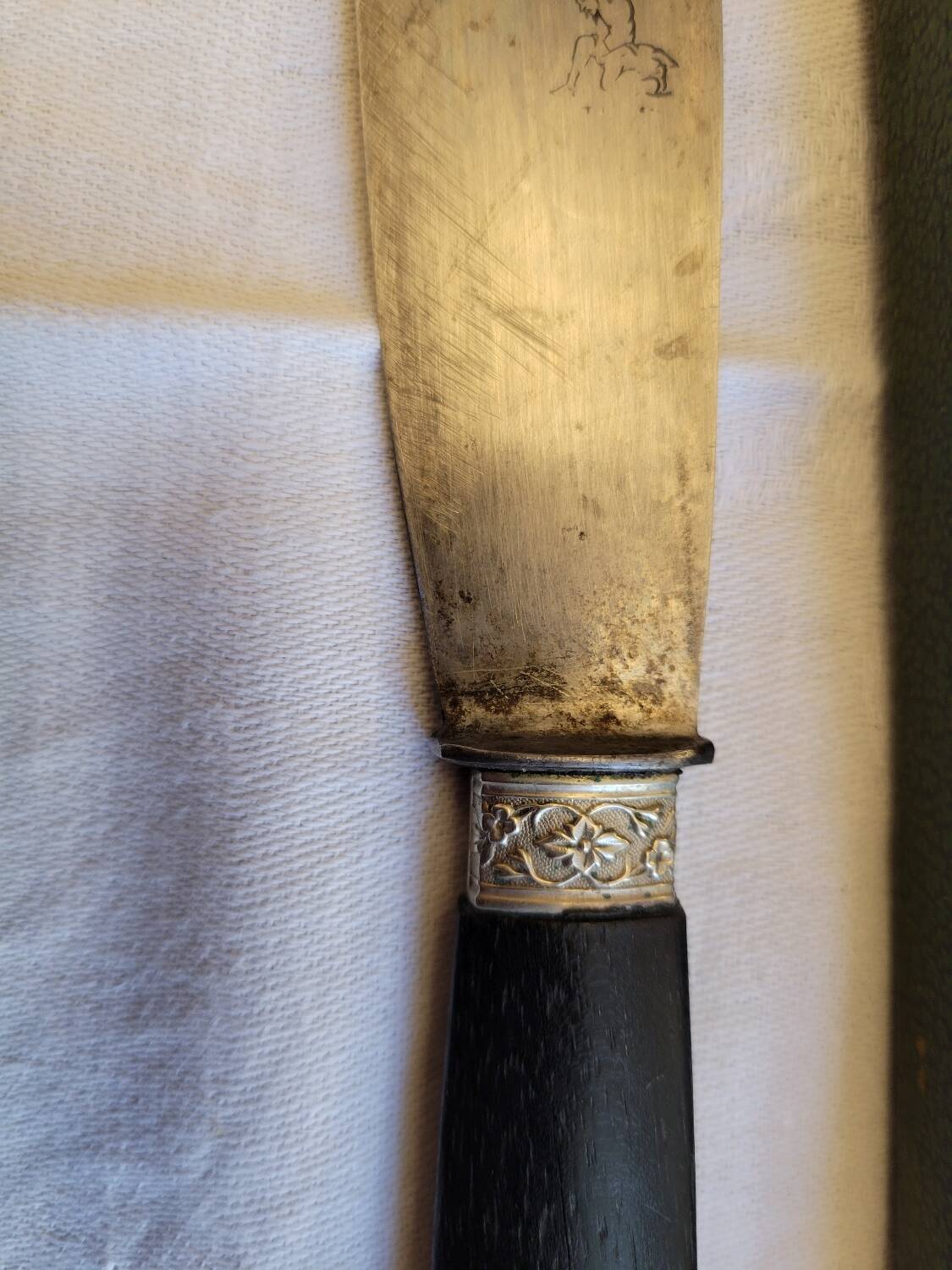 Ebony leg of lamb cutlery service, late 19th century