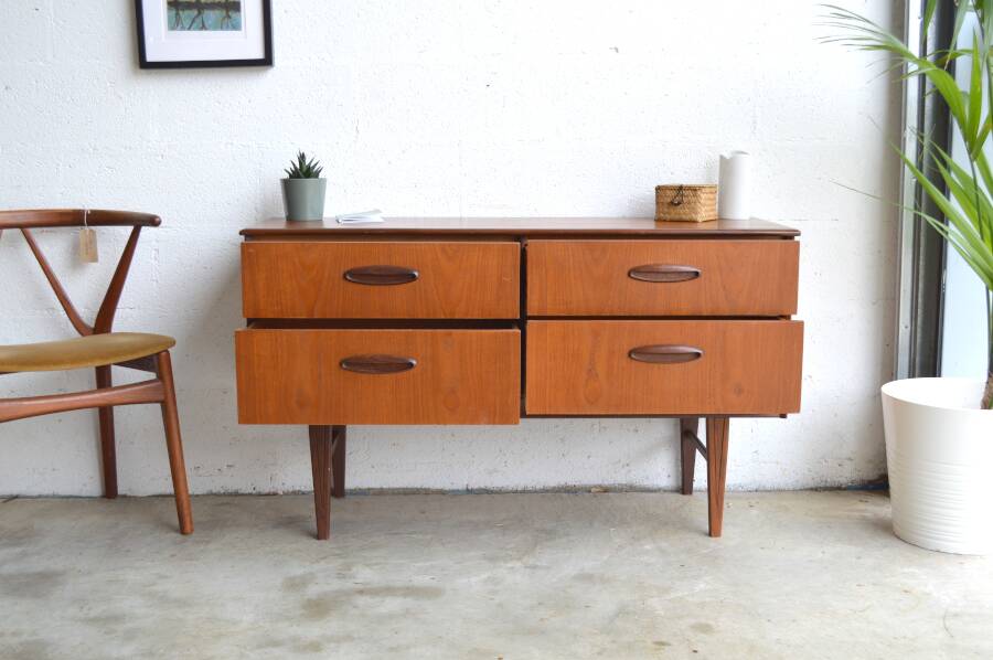 Enfilade/sideboard with 4 drawers, 123 cm