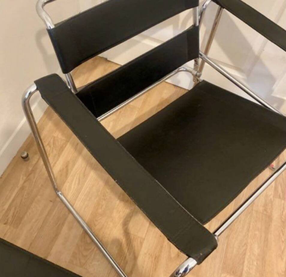 Fauteuil type Wassily de Marcel Breuer