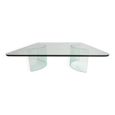 Modern Italian glass coffee table, 1970s