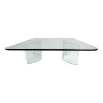 Modern Italian glass coffee table, 1970s