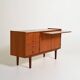 Scandinavian teak sideboard with pull-out shelf, 1960s