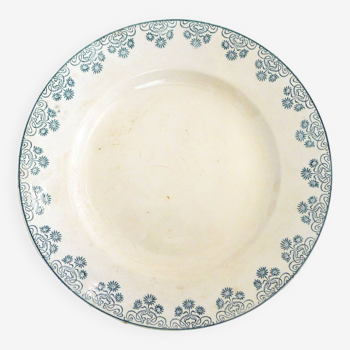 Plate / dish Terre de fer Digoin late 19th century
