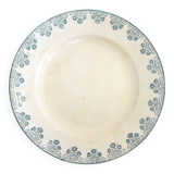 Assiette / plat Terre de fer Digoin fin XIXème