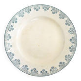 Plate / dish Iron earth Digoin late 19th century