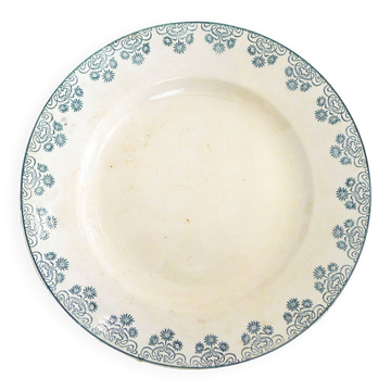 Plate / dish Iron earth Digoin late 19th century
