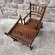 Chaise haute enfant en bois pliante
