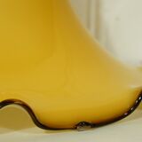 Amber blown glass lampshade