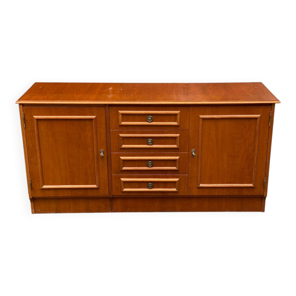 Grand meuble bas de rangement / Enfilade 155 cm Idéal meuble TV 70's