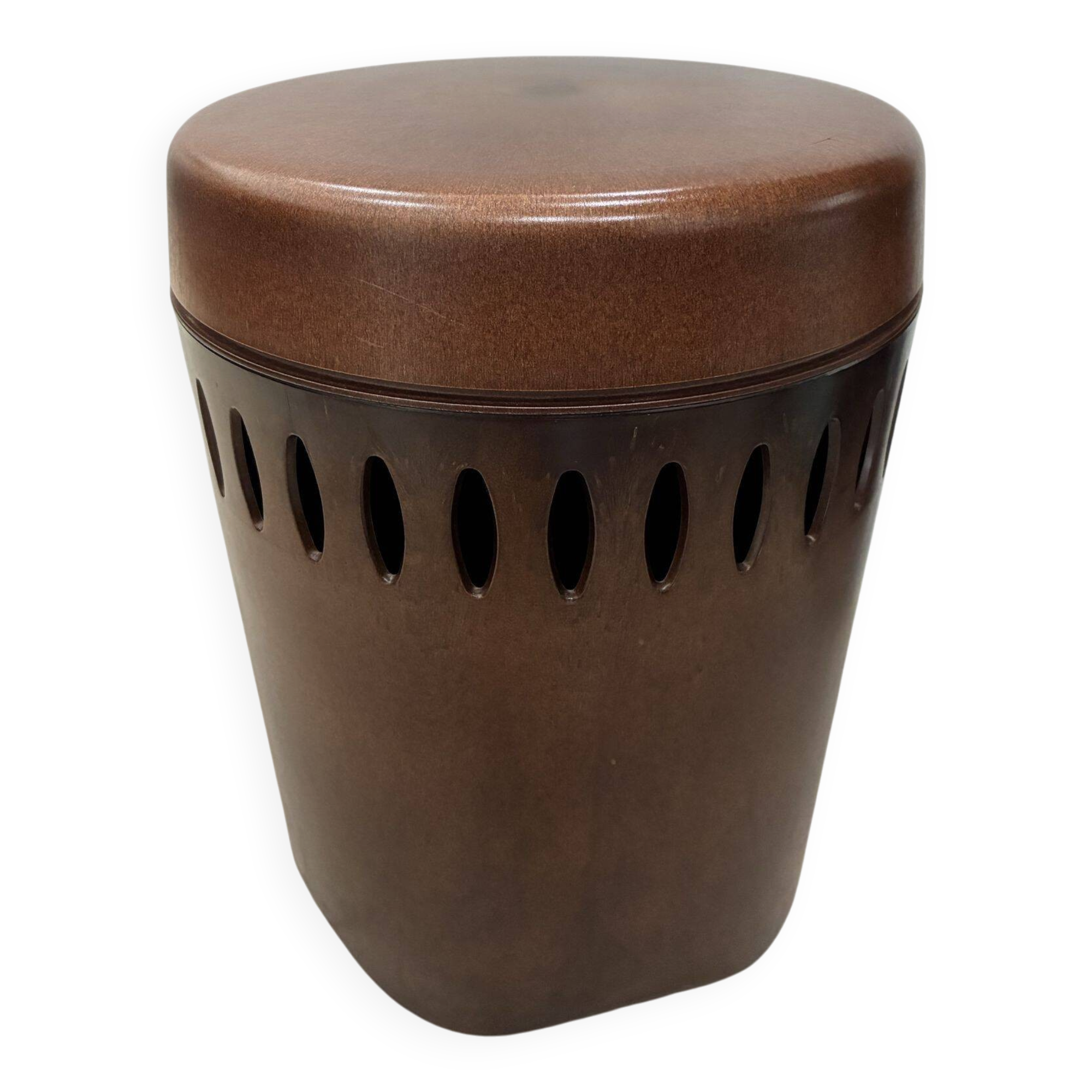 Emsa laundry basket and stool, West Germany, 1970s