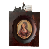 Miniature portrait de femme Isabelle Cosbos