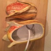 Soup cob of ceramic corn slurry vintage