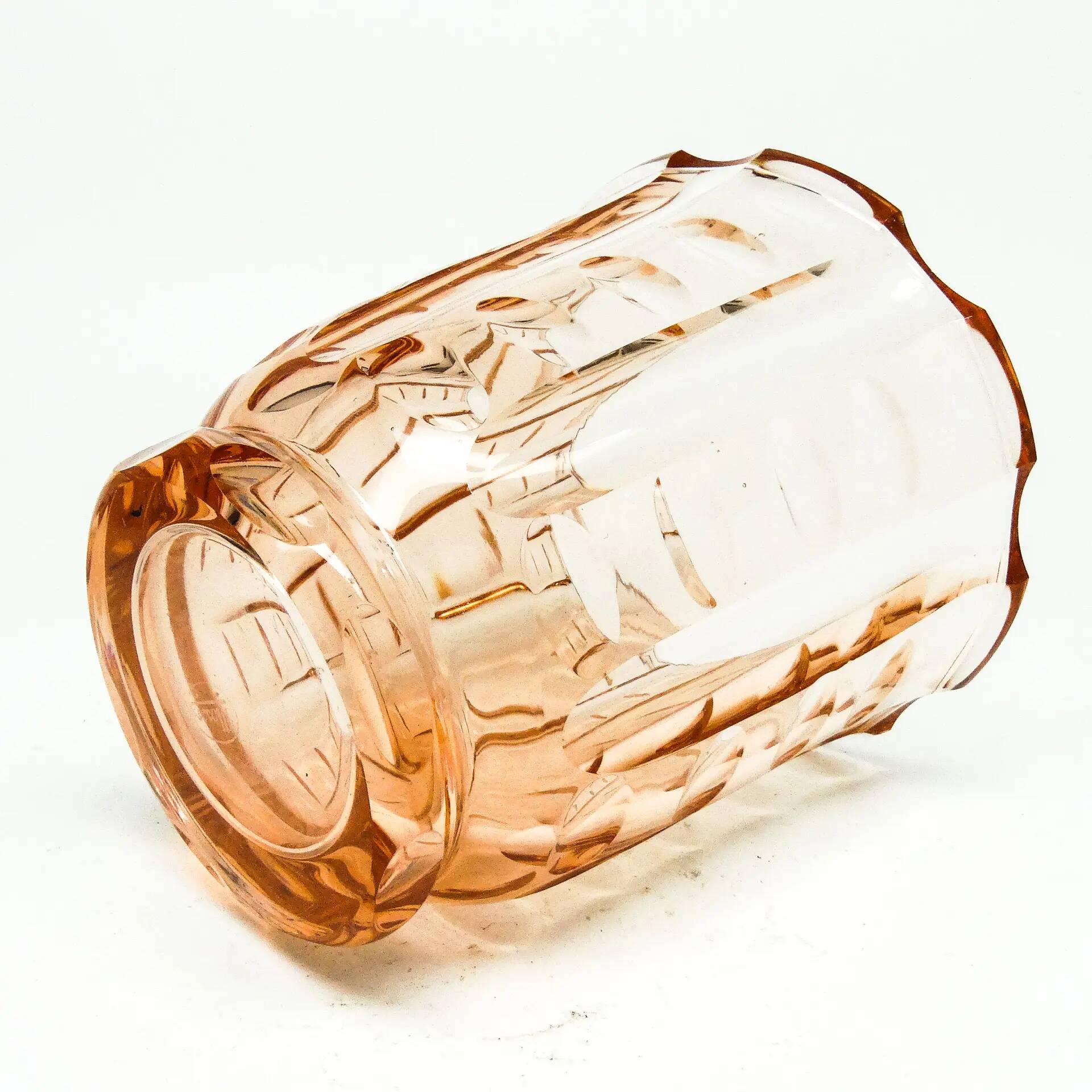 Art Deco vase, crystal, Bohemia, Czechoslovakia, 1930s