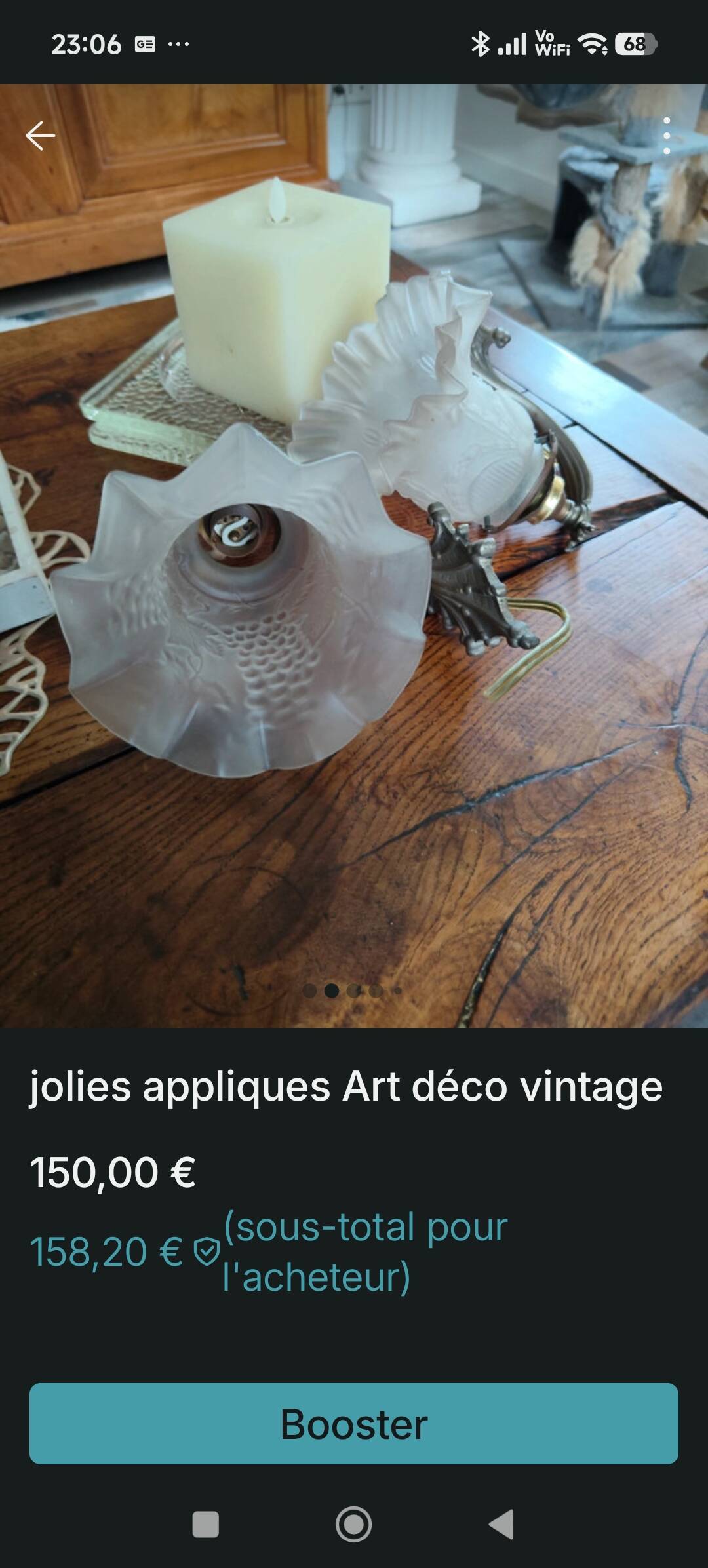Appliques vintage tulipe