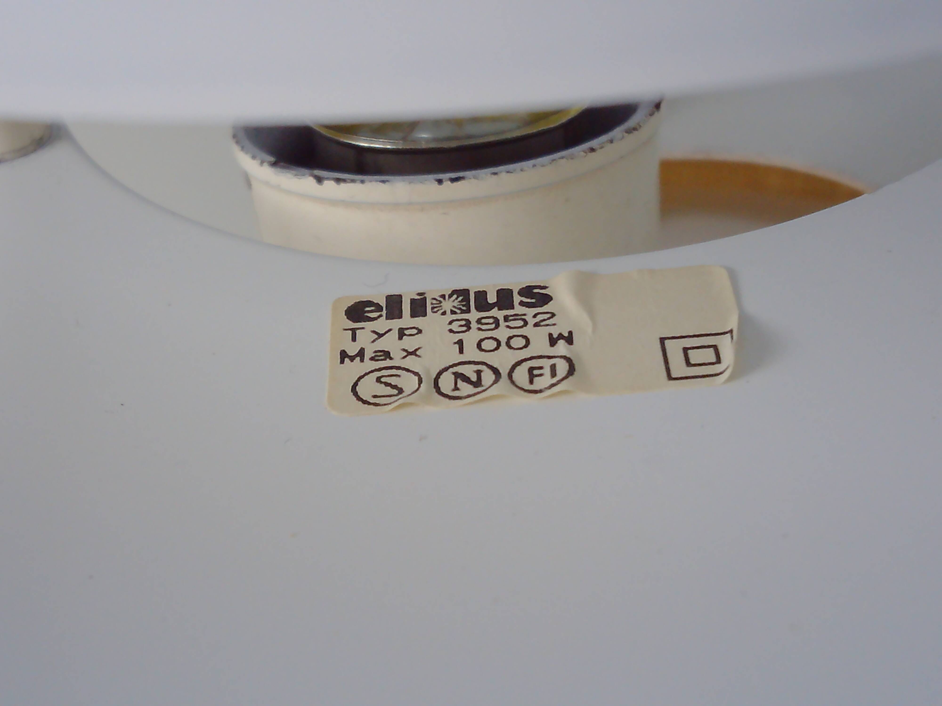 Vintage pendant Typ 3952 for Elidus AB. 1970's.