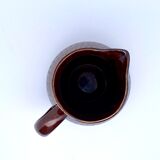 Digoin Sarreguemines brown ceramic jug