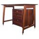 Small Italian wooden desk with brass details.