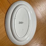 Plat de service fleur bleu  Luneville KG