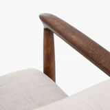 Set of 2 GFM-64 armchairs with footstool