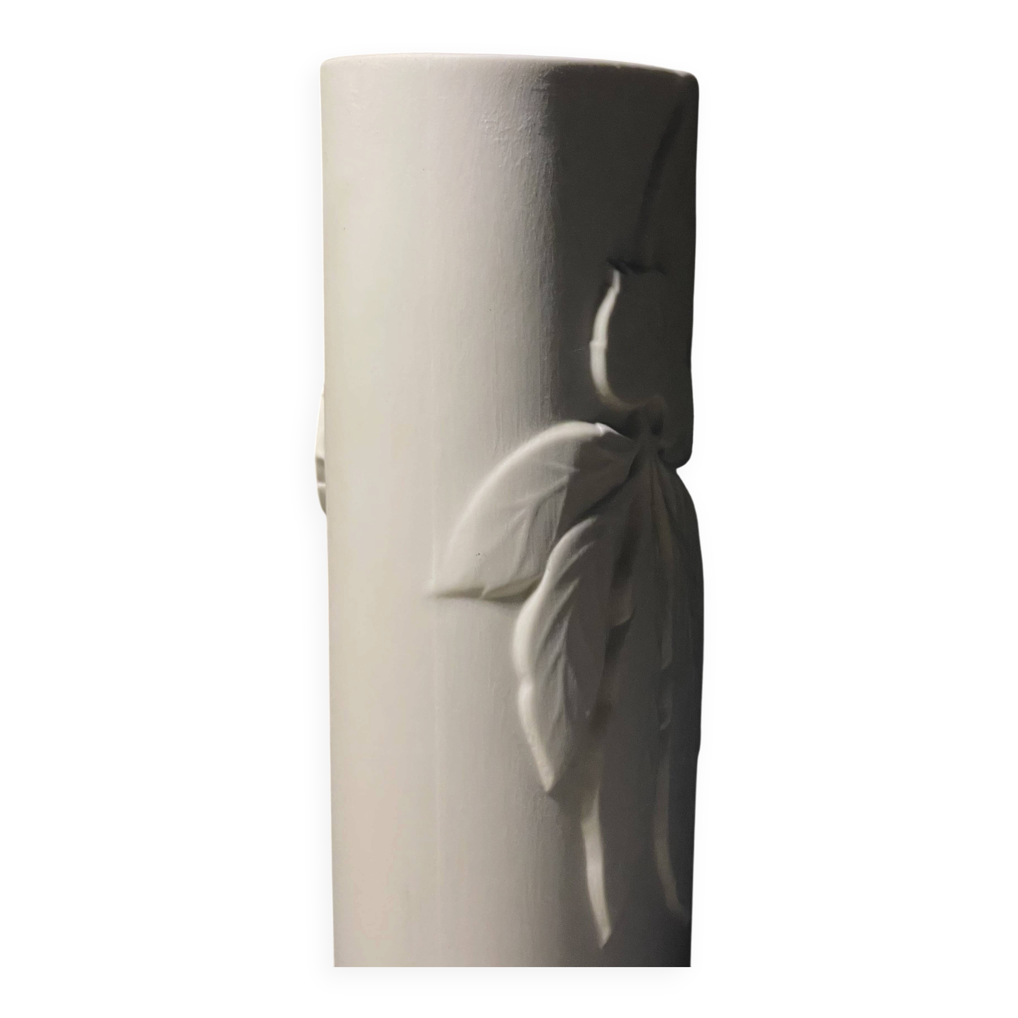 Vintage vase by Thomas Rosenthal, biscuit porcelain, Germany 1960s.