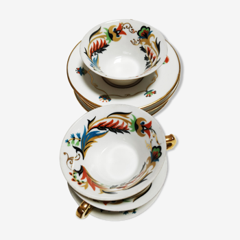 Art Deco Snake Porcelain Coffee Cups