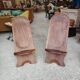 Paire de chaise à palabre africaine