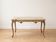 Retro coffee table in onyx marble and gold metal