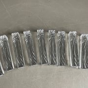 11 moulded glass knife rests - Ref 1167