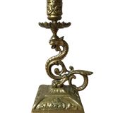 Bougeoir en bronze, fin xixe