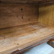 French Art Decò display cabinet from the 1940s in walnut
