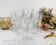 5 cut crystal red wine glasses from France