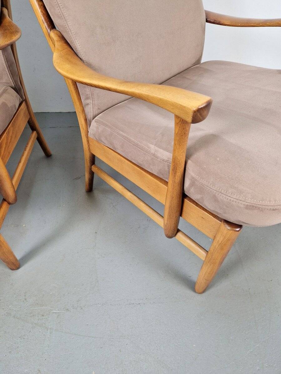 Fauteuils en hêtre vintage de Farstrup Møbler, années 1970, ensemble de 2