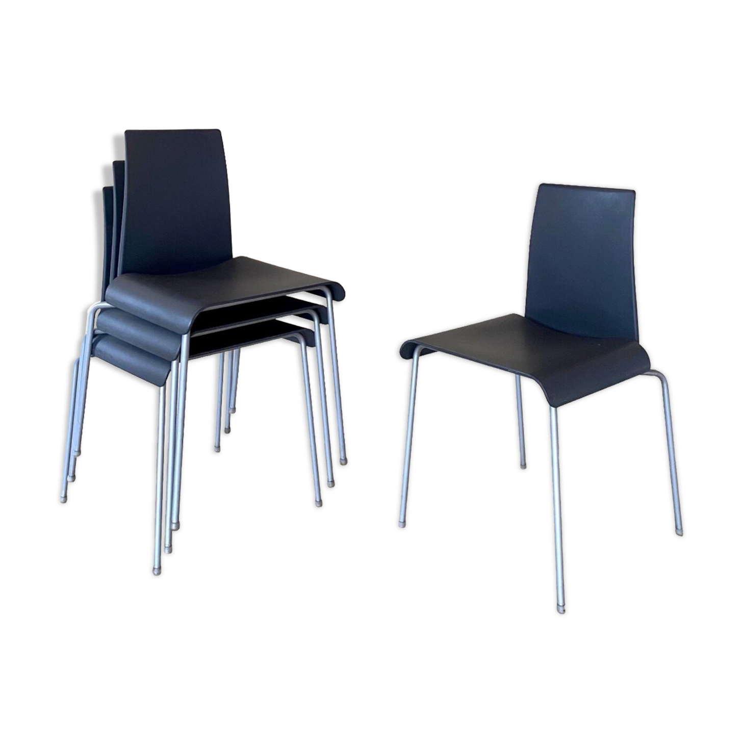4 design chairs by Uwe Fischer B&B Italia