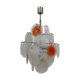 Mid-Century design glass disc chandelier by Vistosi, 1970s