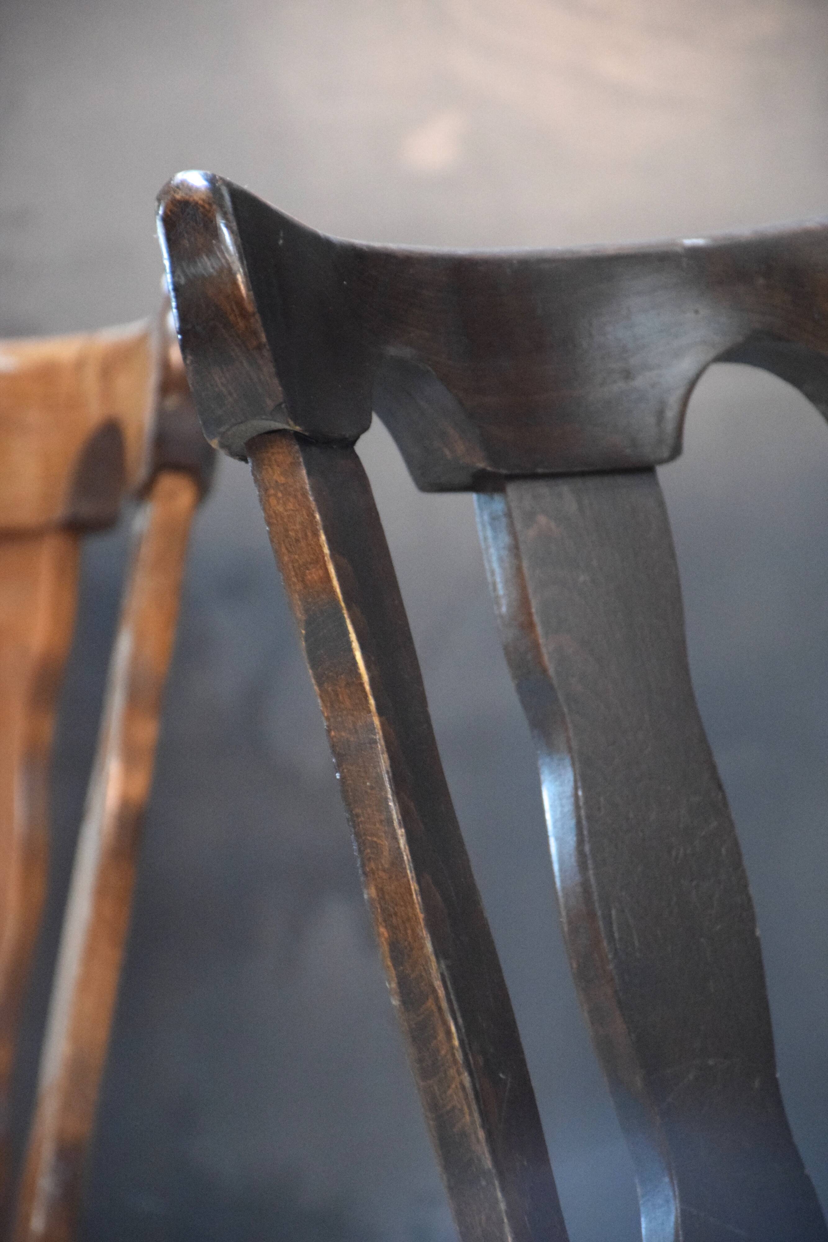 Lot 25 chairs bistro bar wood vintage 1960