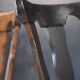 Lot 25 chairs bistro bar wood vintage 1960