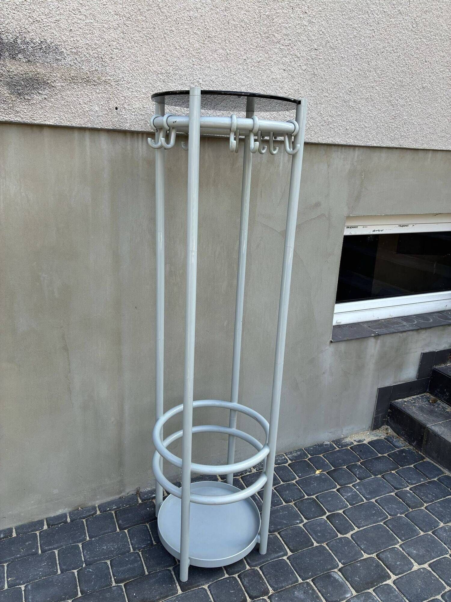 Joe Colombo design coat stand with umbrella holder, space age