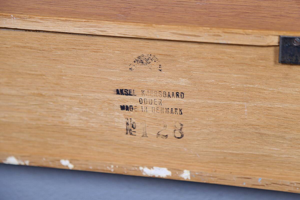 Model 128 Wall Console in Teak by Kai Kristianen for Aksel Kjersgaard