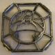 Dessous de plat décors cerfs en aluminium vintage