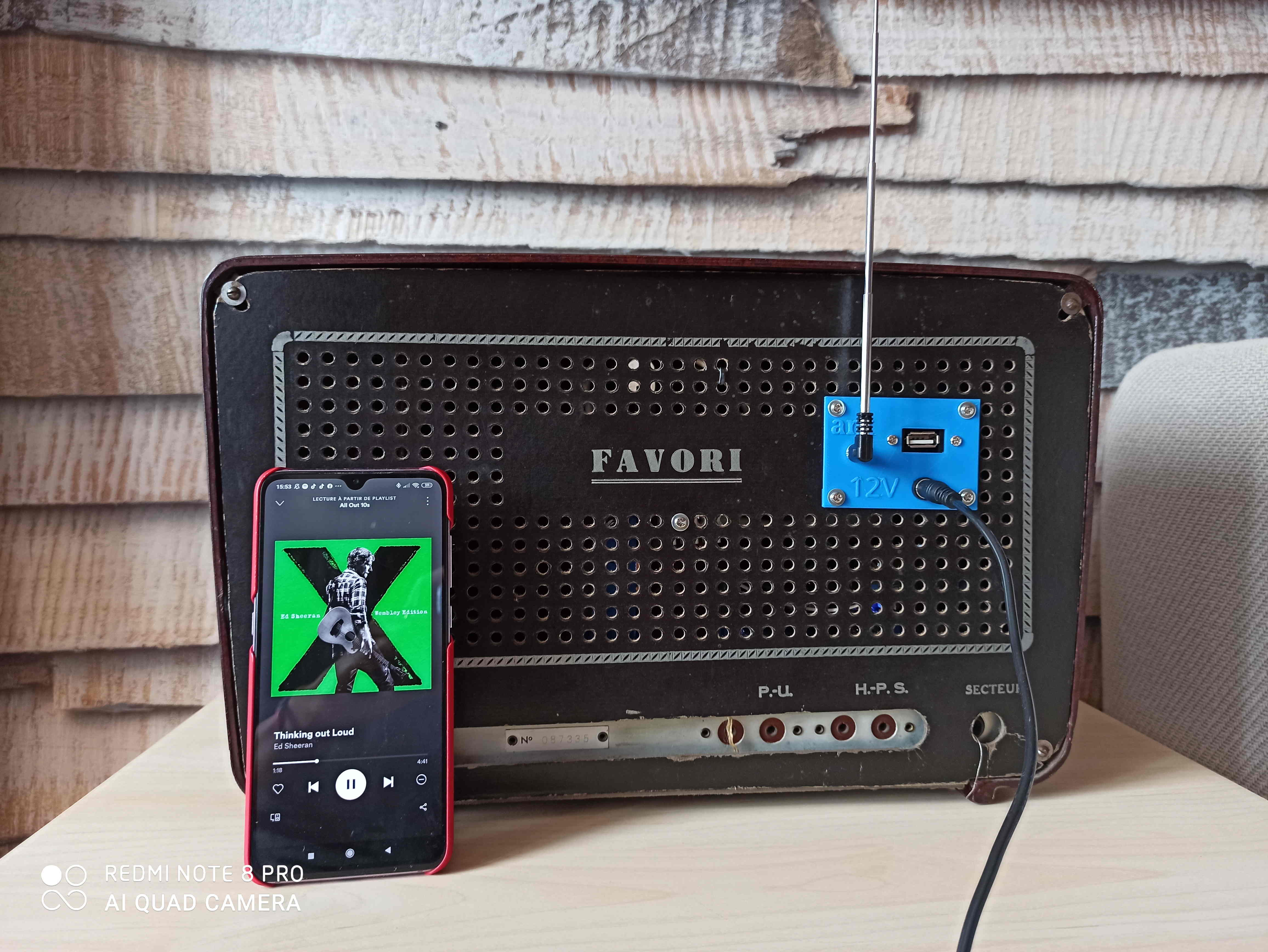 Ducastel radio station - Favorite model (1957) - Bluetooth compatible