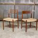 2x Niels O. Møller dining chair in teak Model 75, 1960s Denmark
