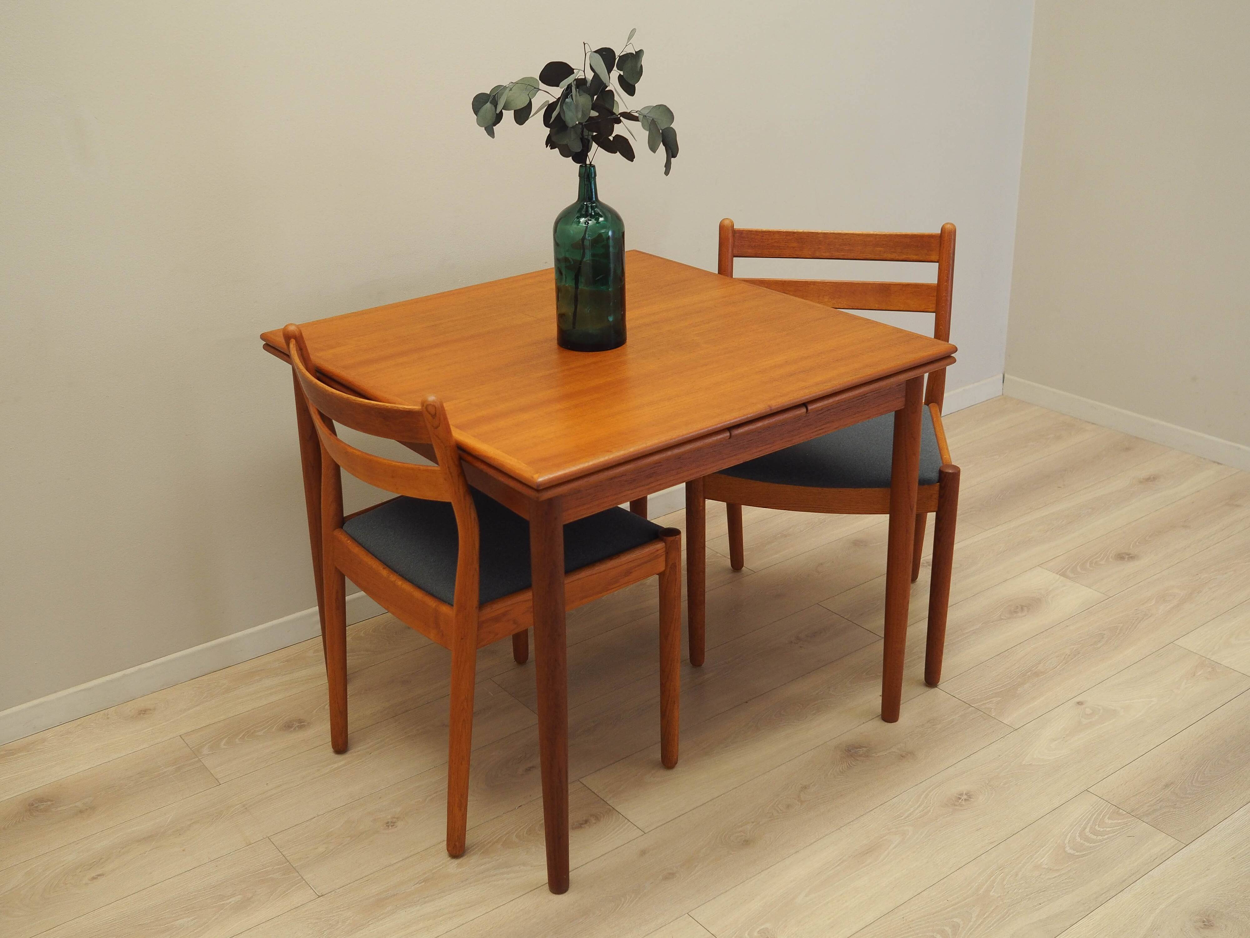 Teak table, Danish design, 1970s, production: Denmark