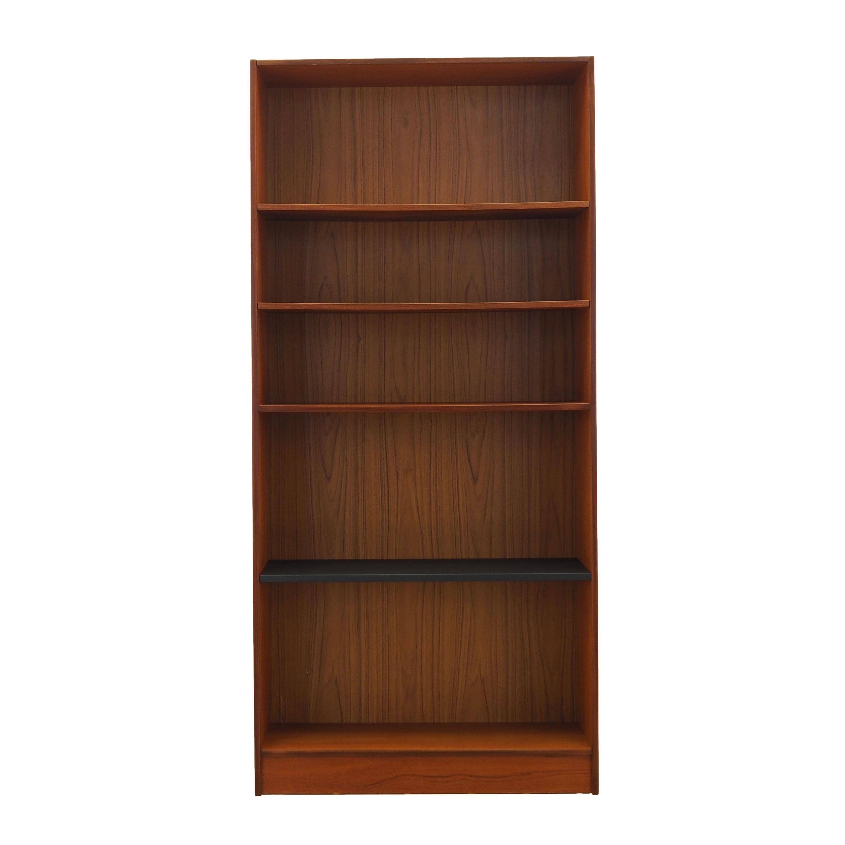Bibliothèque en teck, design danois, années 1970, fabriquée au Danemark